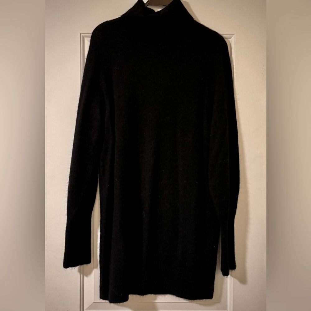& Other Stories x Stockholm Atelier Alpaca Blend Turtleneck Black Dress